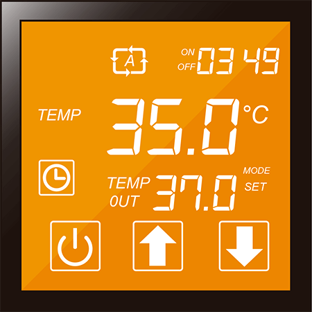 Panel de control de bomba de calor